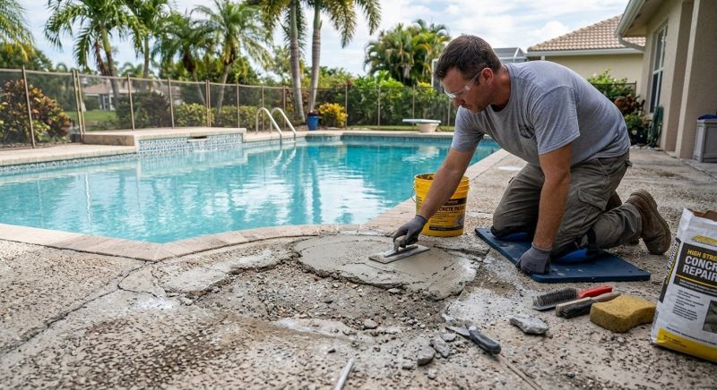 Pool Patio Repair in West Des Moines, IA