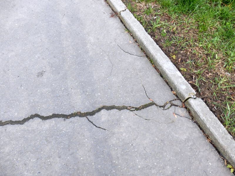 sidewalk crack repair and resurfacing